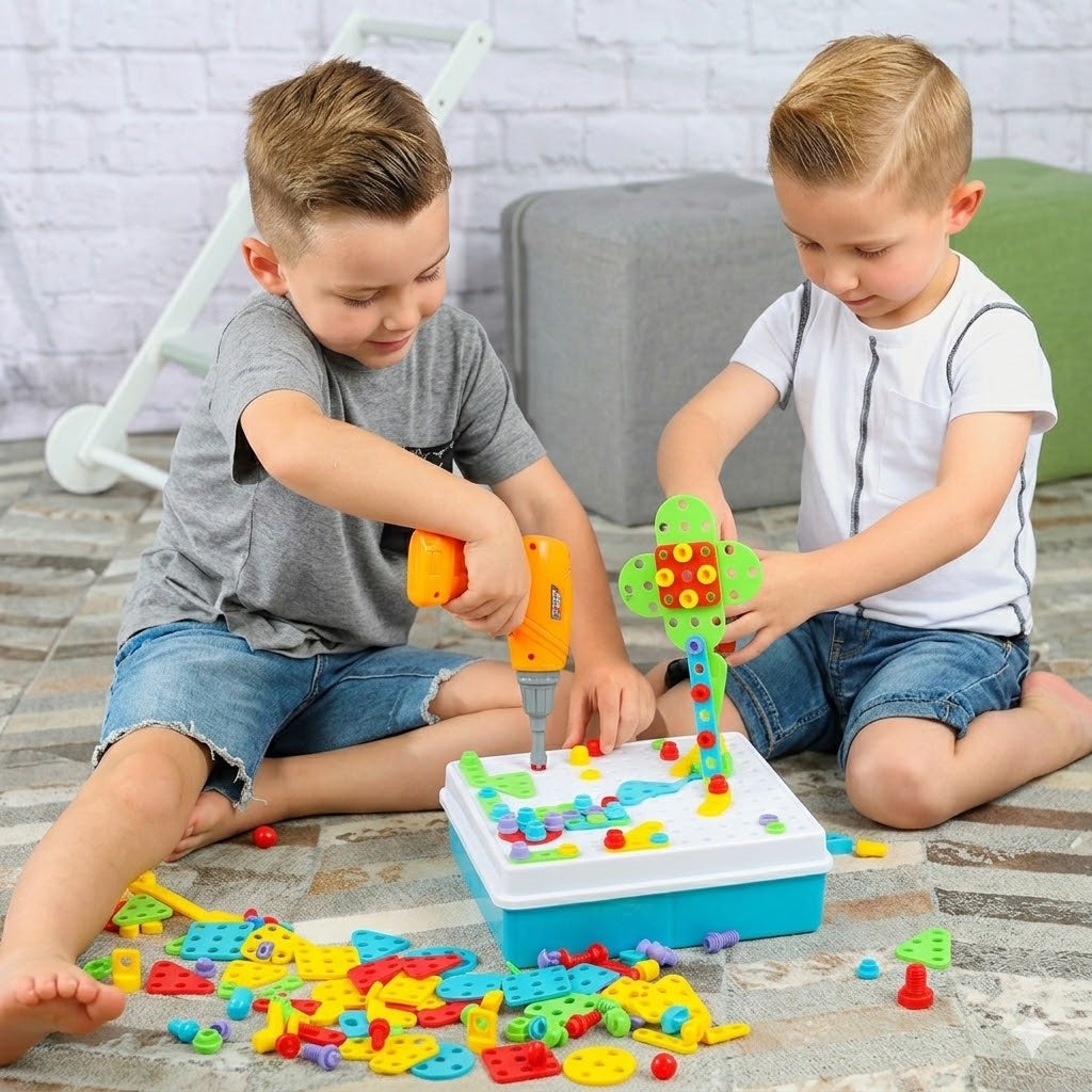 Inženjerski 4-u-1 set sa bušilicom sa 193 dela + POKLON PRIRUČNIK