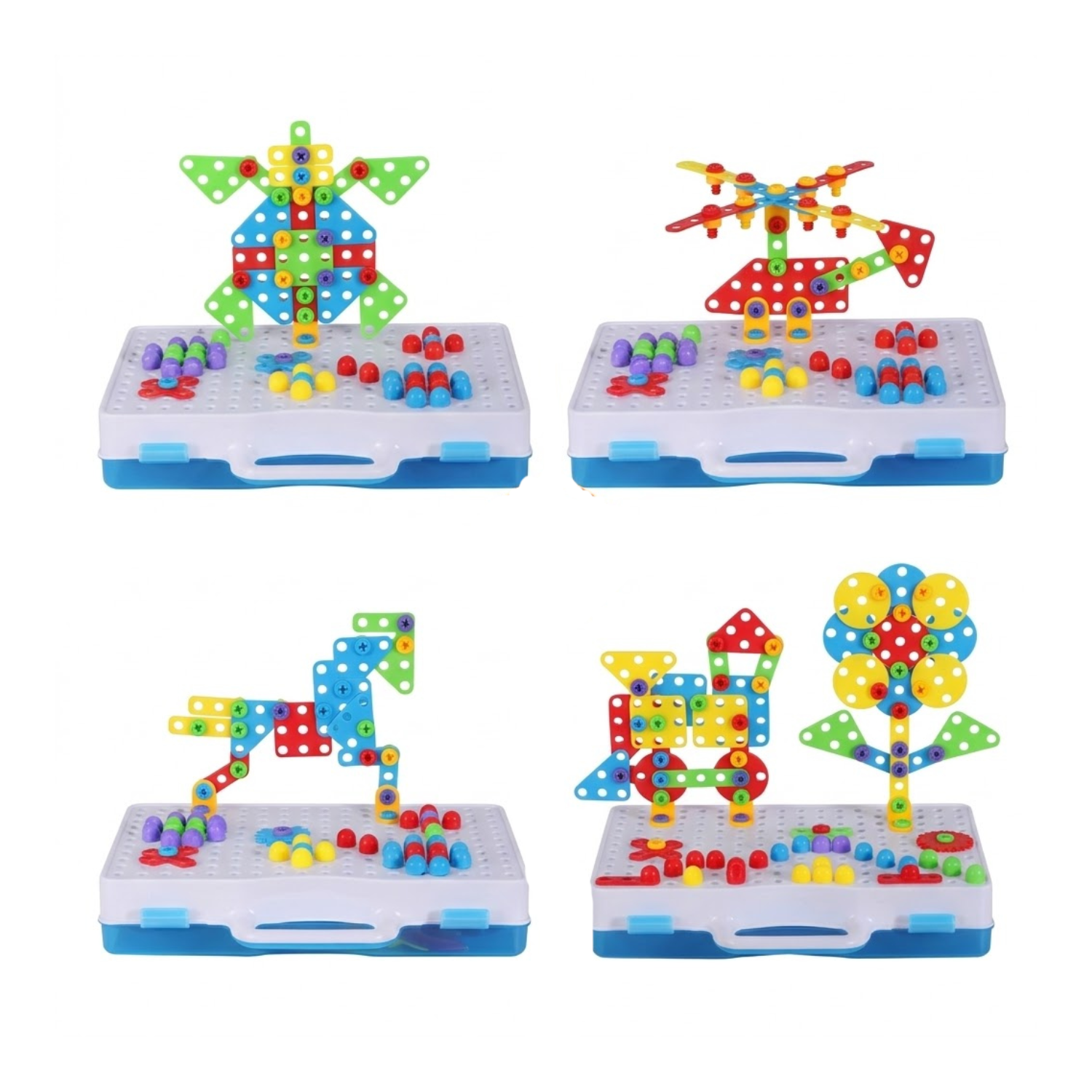Inženjerski 4-u-1 set sa bušilicom sa 193 dela + POKLON PRIRUČNIK